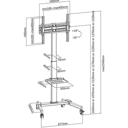 techly-floor-trolley-with-shelf-for-lcd-led-plasma-tv-32-55inch