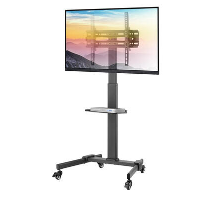techly-floor-trolley-with-shelf-for-lcd-led-plasma-tv-32-55inch