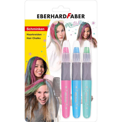 eberhard-faber-pack-de-3-tizas-metallic-para-el-cabello-1-mini-peine-aplicar-sobre-el-cabello-seco-utilice-el