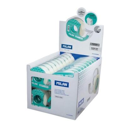 milan-expositor-de-36-cintas-adhesivas-invisibles-con-dispensador-medidas-19mm-x-33m-transparente-mate