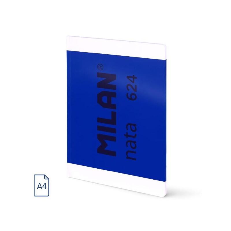 milan-nata-624-libreta-encolada-formato-a4-pautado-7mm-48-hojas-de-95-grm2-microperforado-azul