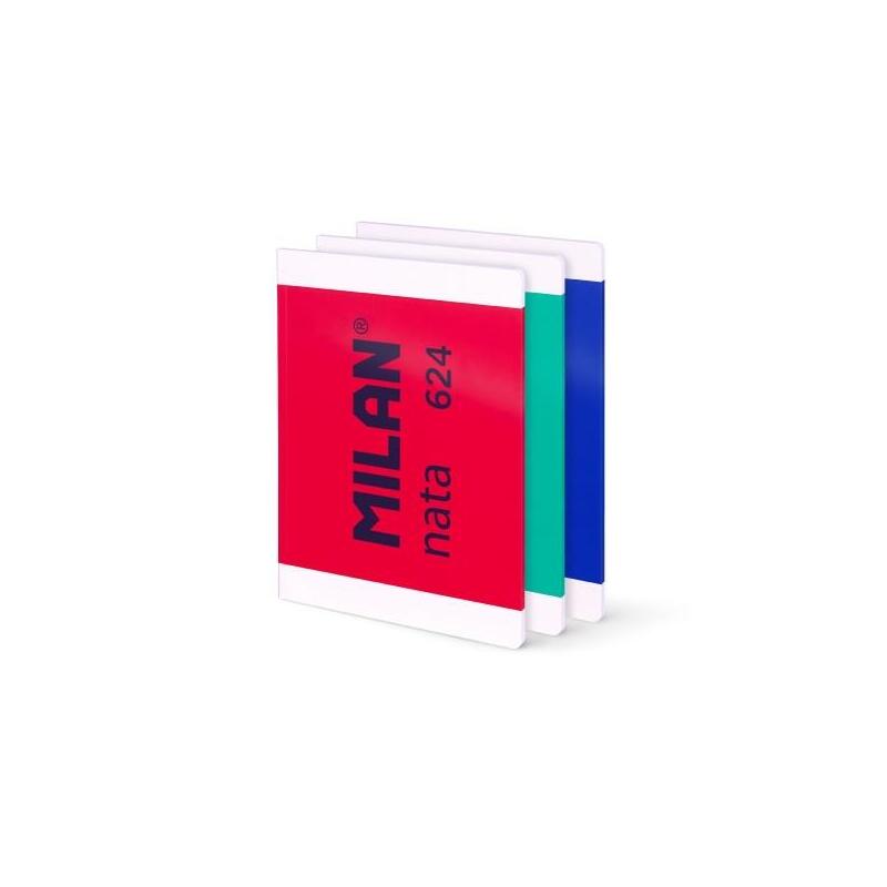 milan-nata-624-pack-de-3-libretas-encoladas-formato-a4-pautado-7mm-48-hojas-de-95-grm2-microperforado-colores