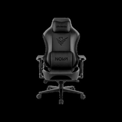 nova-silla-gaming-fabricada-en-cuero-negro