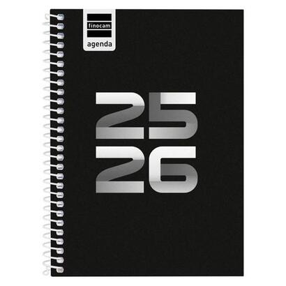 finocam-agenda-cool-para-estudiantes-espiral-8-svh-negro-2025-2026