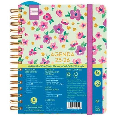finocam-agenda-docente-magistral-design-espiral-doble-4-svh-lilac-2025-2026