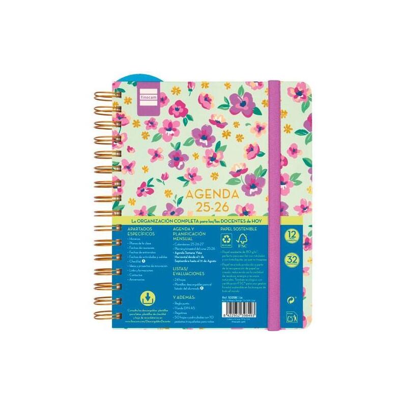 finocam-agenda-docente-magistral-design-espiral-doble-4-svh-lilac-2025-2026