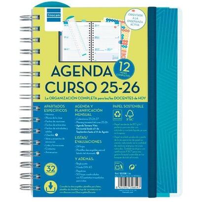 finocam-agenda-docente-magistral-personalizable-espiral-doble-4-svh-azul-2025-2026