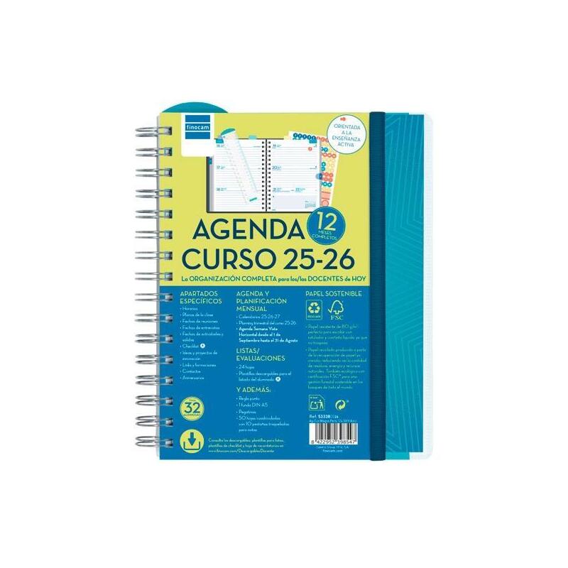 finocam-agenda-docente-magistral-personalizable-espiral-doble-4-svh-azul-2025-2026