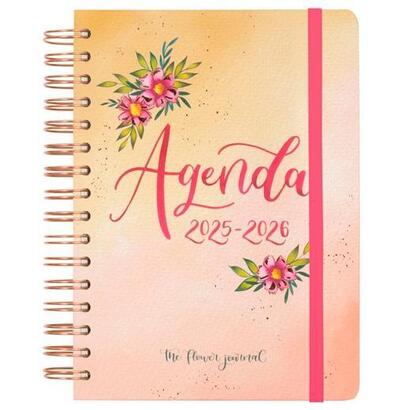 finocam-agenda-the-flower-journal-espiral-doble-e10-155x212mm-1dp-tapa-dura-rosa-2025-2026