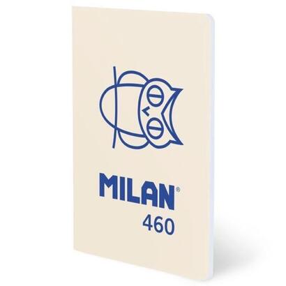 pack-de-6-unidades-milan-libreta-grapada-a5-24h-papel-blanco-95gr-liso-coleccion-460-since-1918-beige