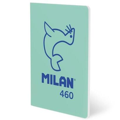 pack-de-6-unidades-milan-libreta-grapada-a5-24h-papel-blanco-95gr-liso-coleccion-460-since-1918-verde