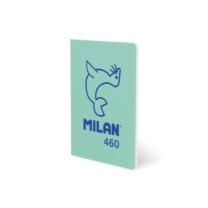 pack-de-6-unidades-milan-libreta-grapada-a5-24h-papel-blanco-95gr-liso-coleccion-460-since-1918-verde