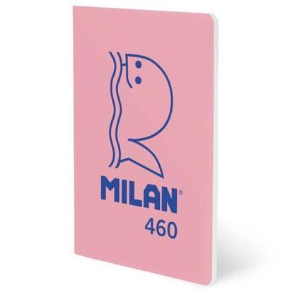 pack-de-6-unidades-milan-libreta-grapada-a5-24h-papel-blanco-95gr-liso-coleccion-460-since-1918-rosa