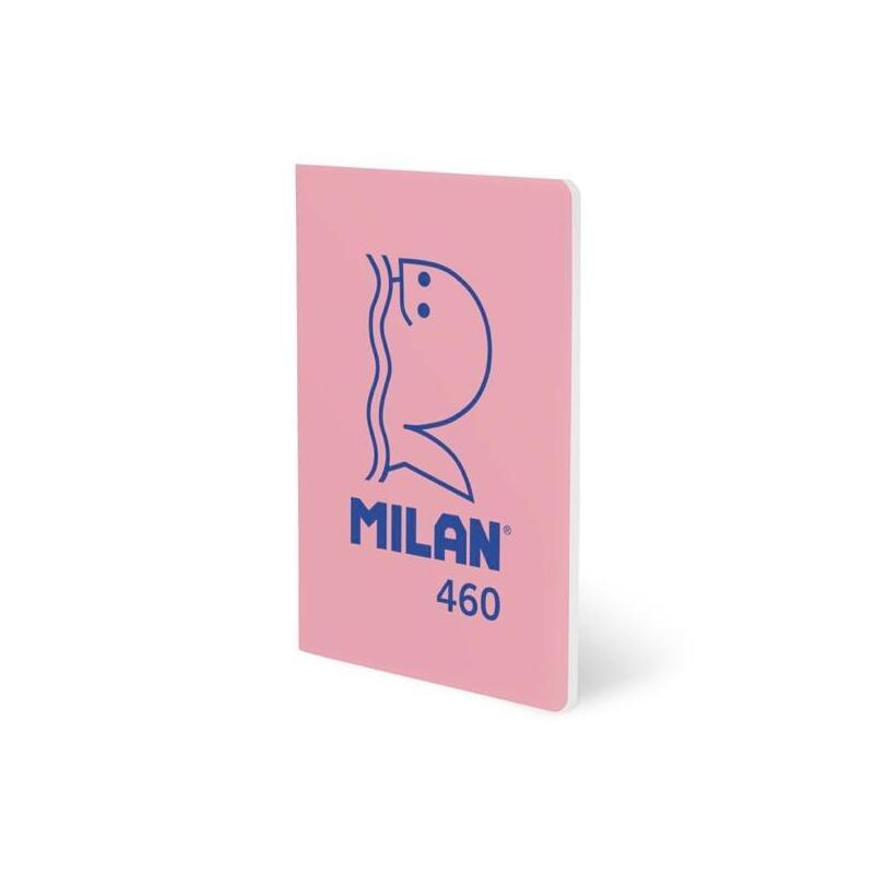 pack-de-6-unidades-milan-libreta-grapada-a5-24h-papel-blanco-95gr-liso-coleccion-460-since-1918-rosa