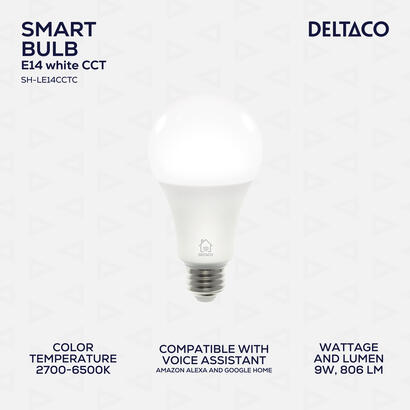 deltaco-smart-home-sh-le27cctc-led-bulb-e27-9w-wifi-adjustable-2700k-6500k