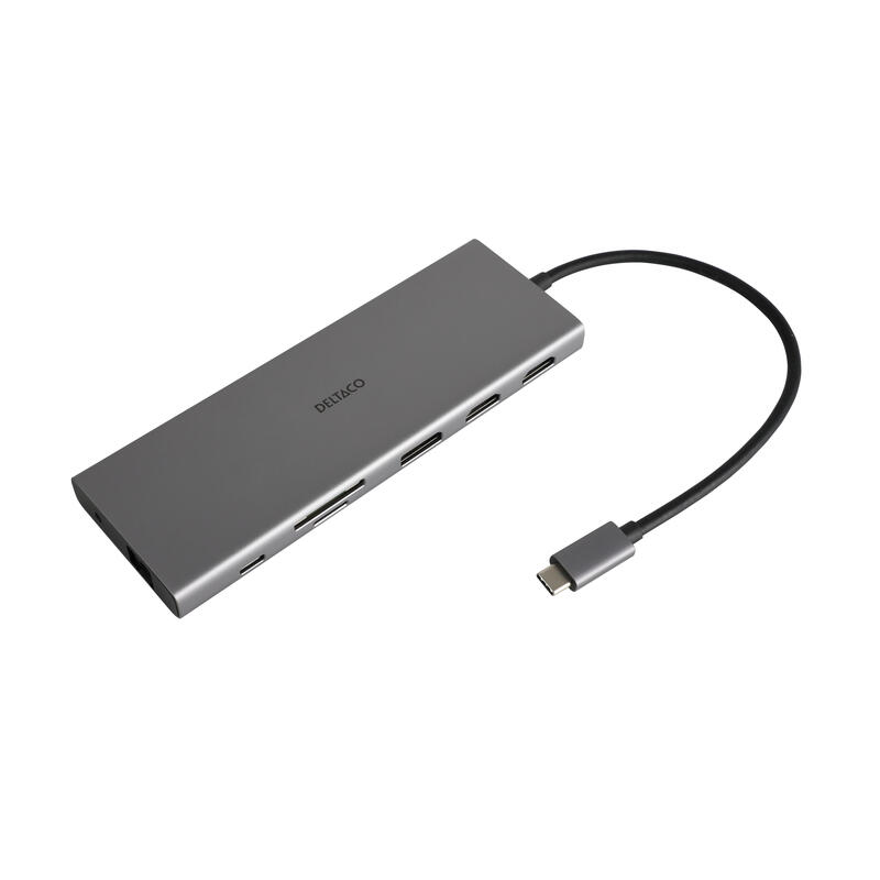 deltaco-12in1-usb-c-dockingstation-4k-uhd60hz-85w-silber deltaco-12in1-usb-c-dockingstation-4k-uhd60hz-85w-silber
