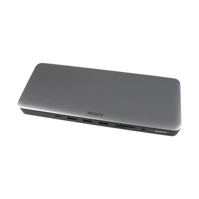 deltaco-usb-c-dockingstation-2xhdmidpusbrj45sd-96w