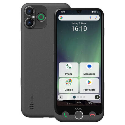smartphone-doro-aurora-a30-155-cm-61-sim-doble-android-14-4g-usb-tipo-c-6-gb-128-gb-5000-mah-negro