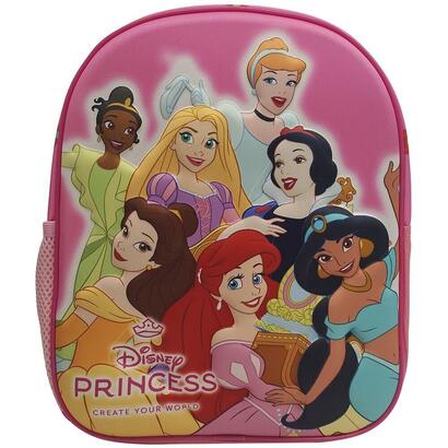 mochila-3d-rose-princesas-disney-29cm