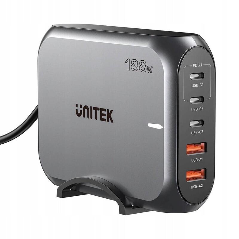unitek-wall-charger-2x-usb-a-3x-usb-c-pd-31-188w