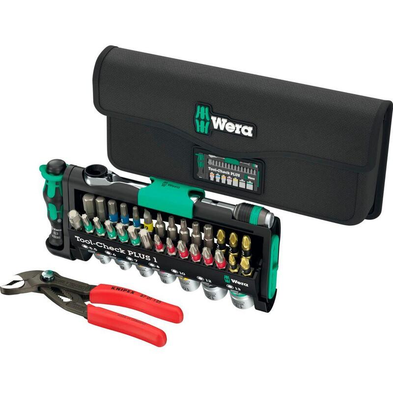 wera-tool-check-combi-1-con-knipex-cobra-juego-de-puntas-negroverde-40-piezas-incl-carraca-para-puntas-de-14-y-alicates-para-bom