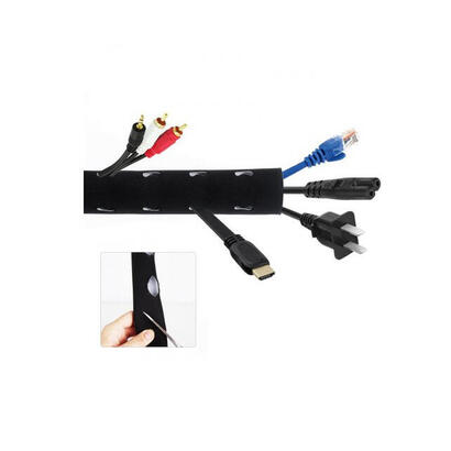 maclean-mctv-672-organizador-de-cables-escritoriopared-pasacables-negro-blanco-1-piezas