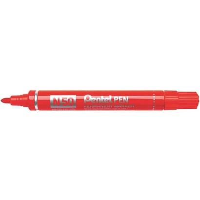 pack-de-12-unidades-pentel-pen-n50-rotulador-permanente-punta-de-43mm-resistente-a-agua-y-luz-rojo