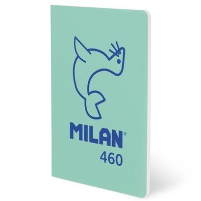 pack-de-6-unidades-milan-libreta-grapada-a5-24h-papel-blanco-95gr-linea-7mm-coleccion-460-since-1918-verde