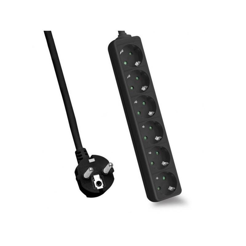 helos-regleta-classic-6-tomas-negro-15-m-sin-interruptor