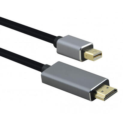 helos-cable-mini-displayport-hdmi-premium-4k-10m-negro