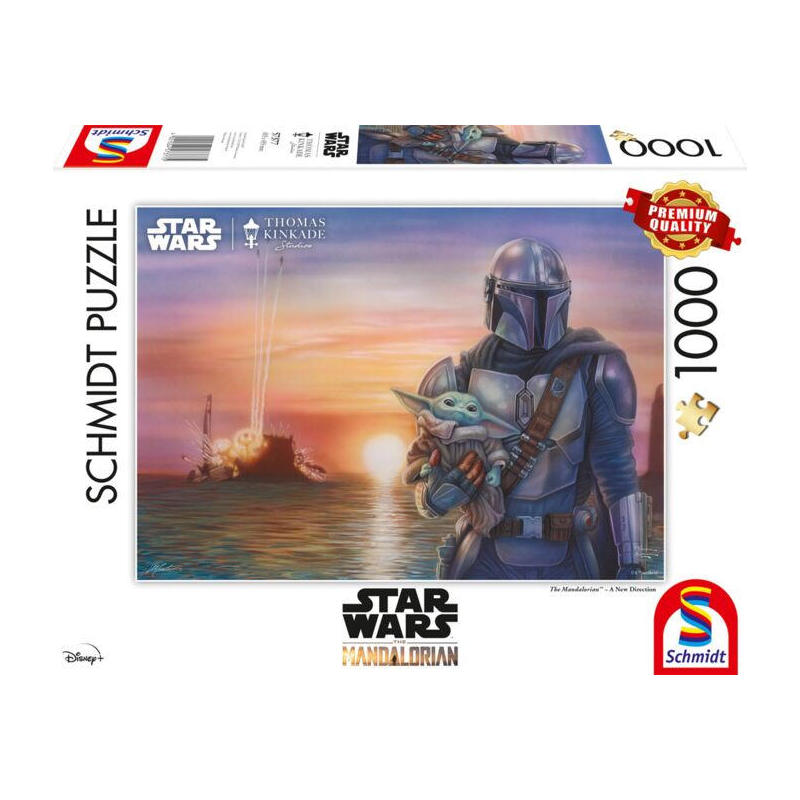 schmidt-spiele-thomas-kinkade-studios-star-wars-the-mandalorian-una-nueva-direccion-puzzle-1000-piezas
