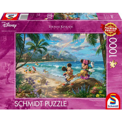 schmidt-minnie-y-mickey-en-hawaii-puzzle-de-1000-piezas-57528