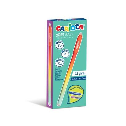 pack-de-12-unidades-carioca-oops-easy-boligrafo-borrable-con-punta-de-o-07mm-tinta-termo-sensible-cuerpo-con