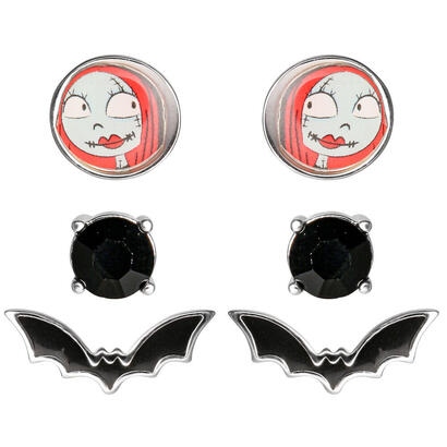 set-3-pares-de-pendientes-pesadilla-antes-de-navidad-disney