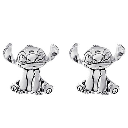 pendientes-stitch-disney-plata