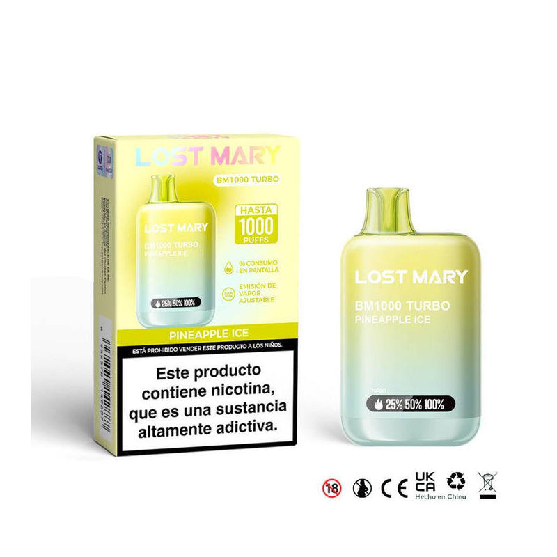 pack-de-10-unidades-lost-mary-bm1000-turbo-2-pineapple-ice