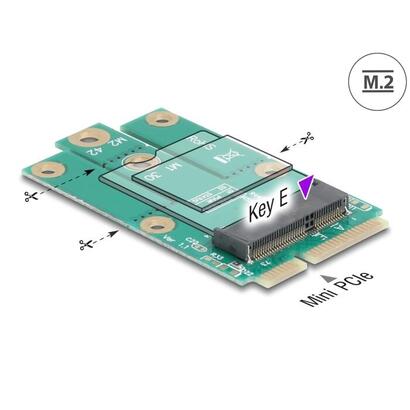 delock-adaptador-mini-pcie-macho-a-m2-key-e-slot