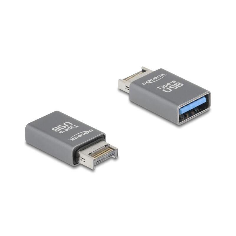 delock-adaptador-usb-10-gbps-typ-e-key-a-macho-a-usb-typ-a-hembra-metall