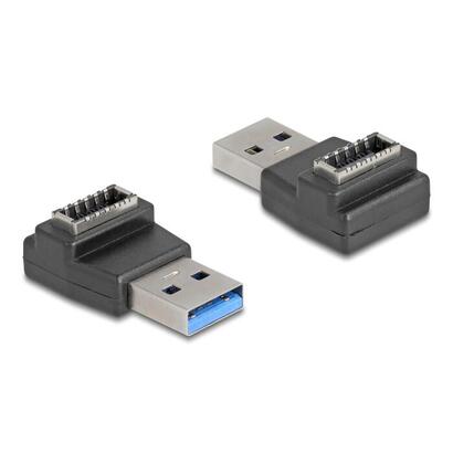 delock-adaptador-usb-10-gbps-usb-typ-a-macho-a-typ-e-key-a-hembra-negro
