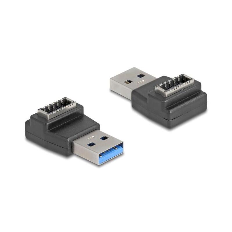 delock-adaptador-usb-10-gbps-usb-typ-a-macho-a-typ-e-key-a-hembra-negro