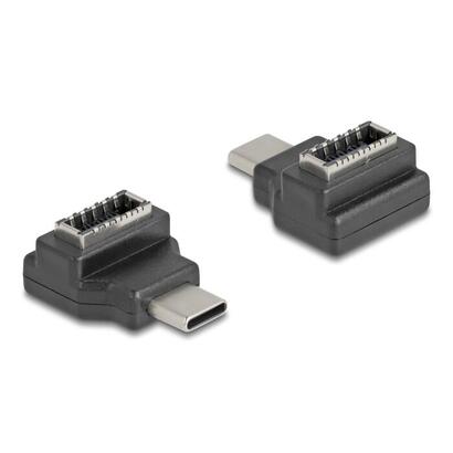 delock-adaptador-usb-10-gbps-usb-tipo-c-macho-a-typ-e-key-a-hembra-negro