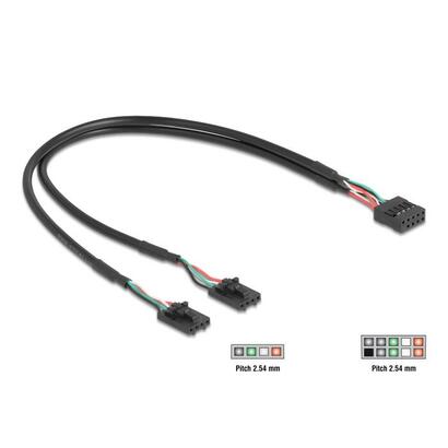 delock-cable-usb-20-pfostenhembra-254-mm-10-pin-a-2-x-usb-20