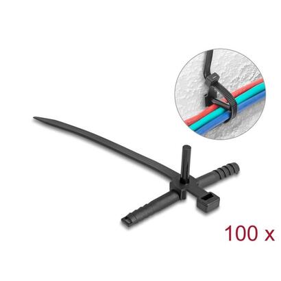 delock-kabelbinder-con-dubel-l-150-x-b-70-mm-negro-100-piezas
