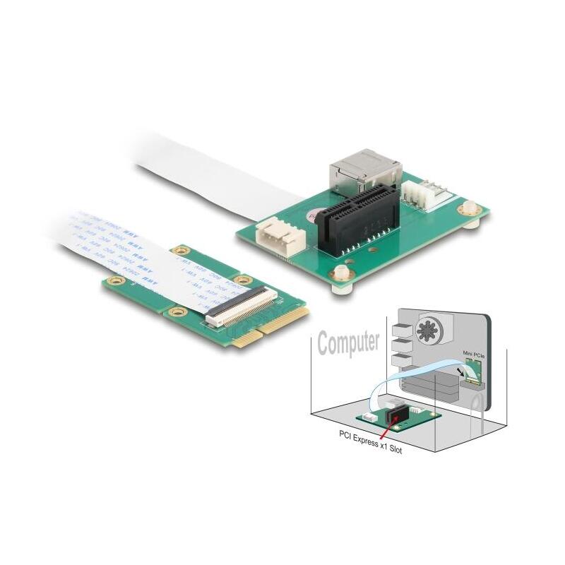 delock-convertidor-mini-pcie-macho-a-pci-express-x1-slot