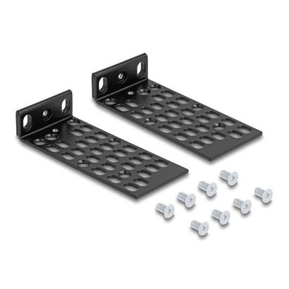 delock-universelles-rack-montage-set-2-piezas-negro