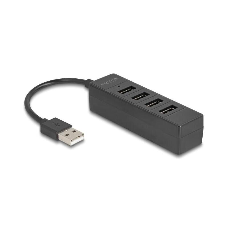 delock-64334-hub-de-interfaz-usb-20-type-a-480-mbits-negro