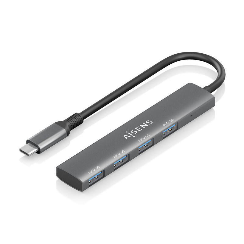 aisens-hub-usb-31-usb-c-usb-cm-4xtipo-ah-gris-15cm aisens-hub-usb-31-usb-c-usb-cm-4xtipo-ah-gris-15cm