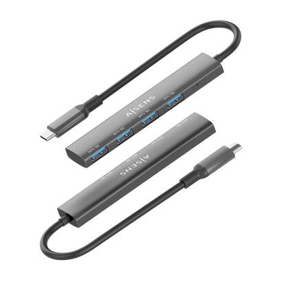 aisens-hub-usb-31-usb-c-usb-cm-4xtipo-ah-gris-15cm