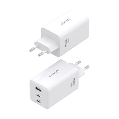 aisens-cargador-gan-100w-2xusb-c-pd30-qc40-qc50-1xusb-a-qc30-blanco