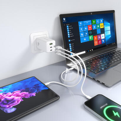 aisens-cargador-gan-100w-2xusb-c-pd30-qc40-qc50-1xusb-a-qc30-blanco